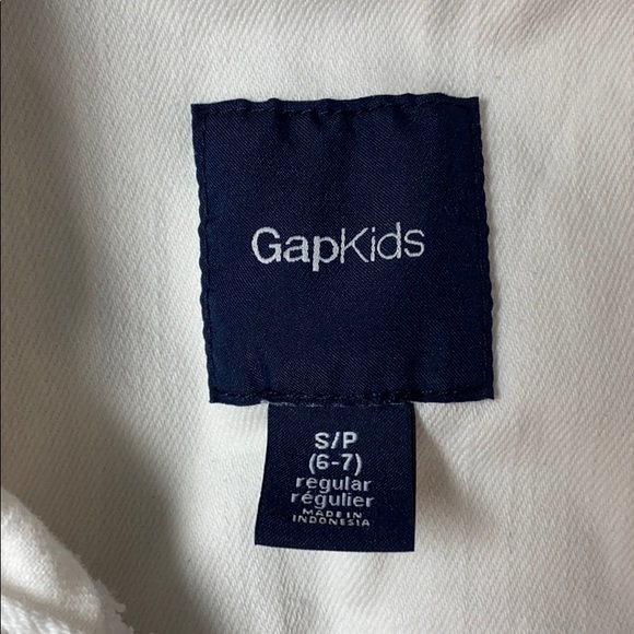 GapKids white denim vest small (6-7) - Picture 2 of 3